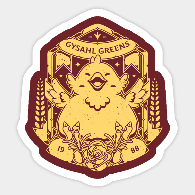 Gysahl Greens Sticker by Alundrart